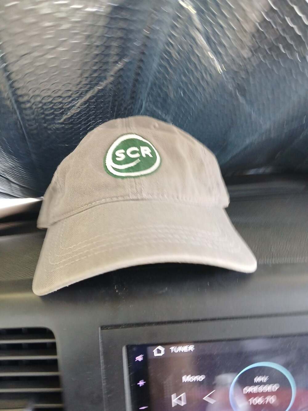 Cap America Golf SCR Embroidered Logo Grey Baseball Hat